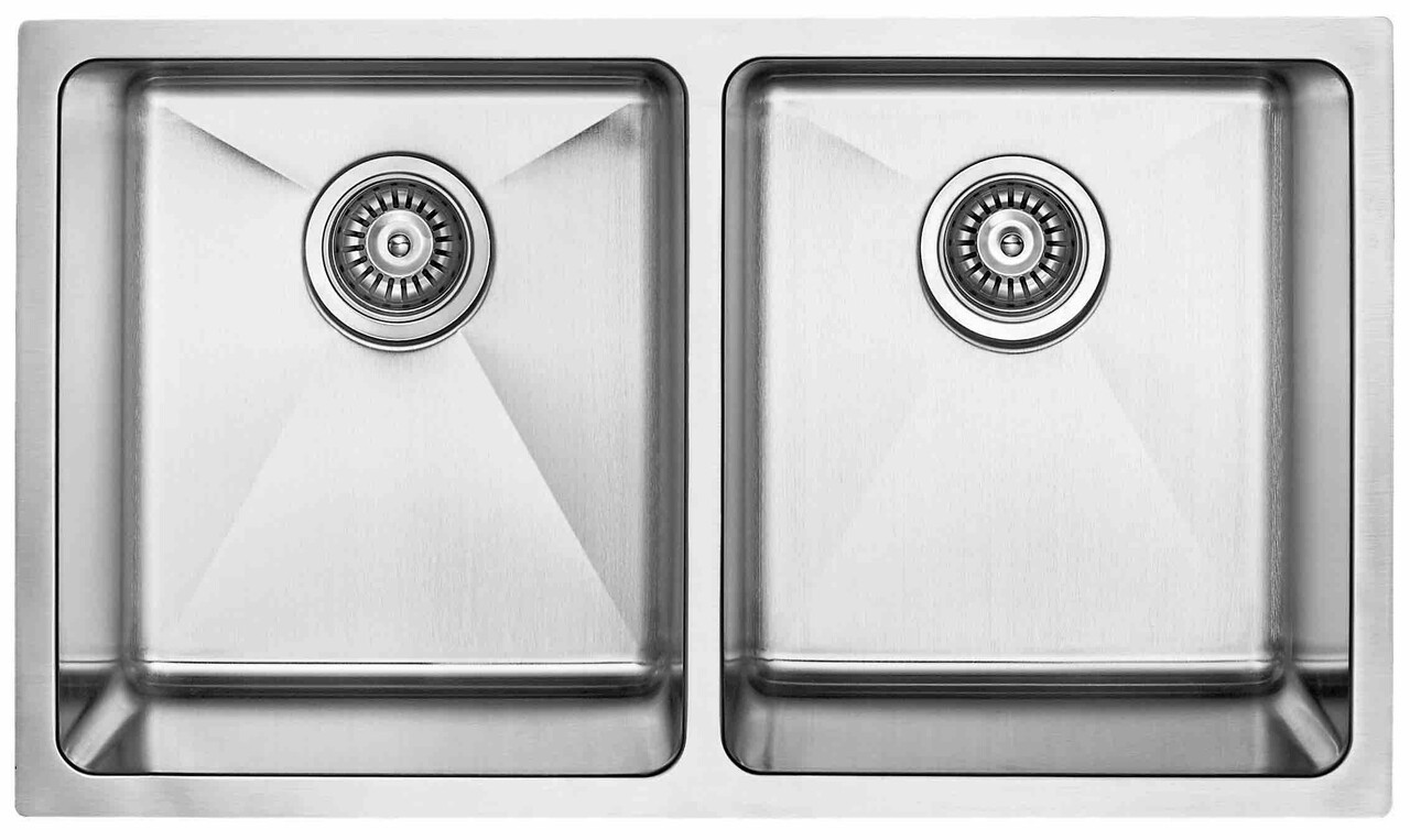 KARMA 31 - Undermount Double Square Bowl Kitchen Sink